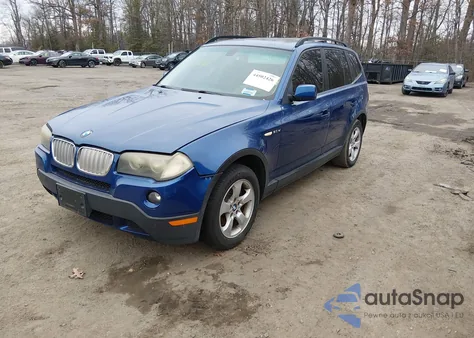 2007 BMW X3 3.0Si из США, поврежденный, VIN WBXPC93477WF21657